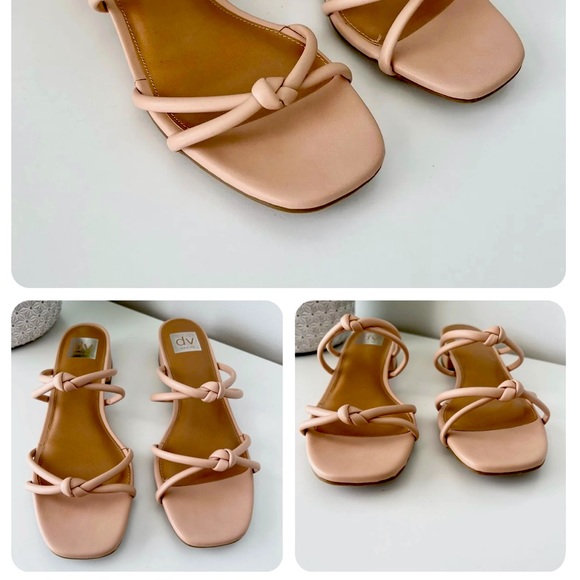Dolce Vita Tan Strappy Wisteria Block Sandal - Picture 1 of 6